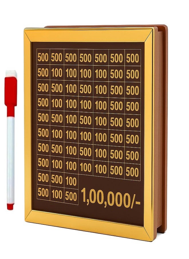 Uzox Money Saving Box for Adult 100000,Piggy Bank,Money Bank,gullak for Adults,gulak,Money Saving Box for Adult,Saving Box 100000,Money Box,gullak for Adults,Wooden Money Saving Box (New Wooden) - Image 1